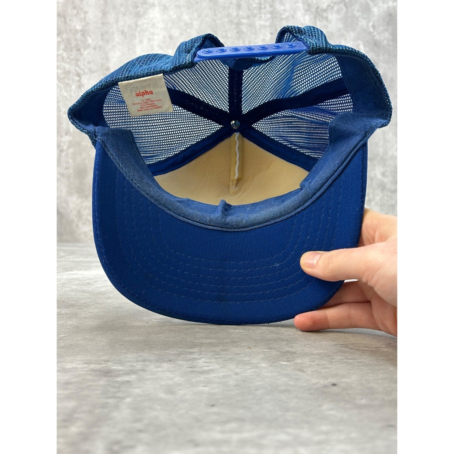 Vintage 80s/90s Teamsters Quebec Local 106 Union Trucker Snapback Hat OSFA