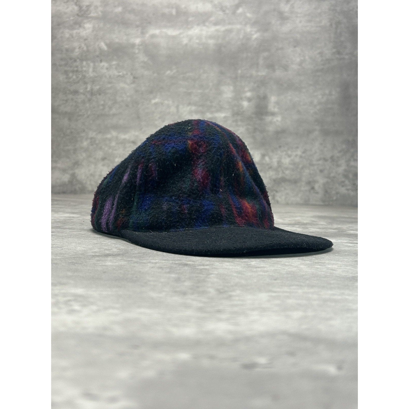 Vintage 90s Nike F.I.T Abstract Print Fleece Running Strapback Hat OSFA