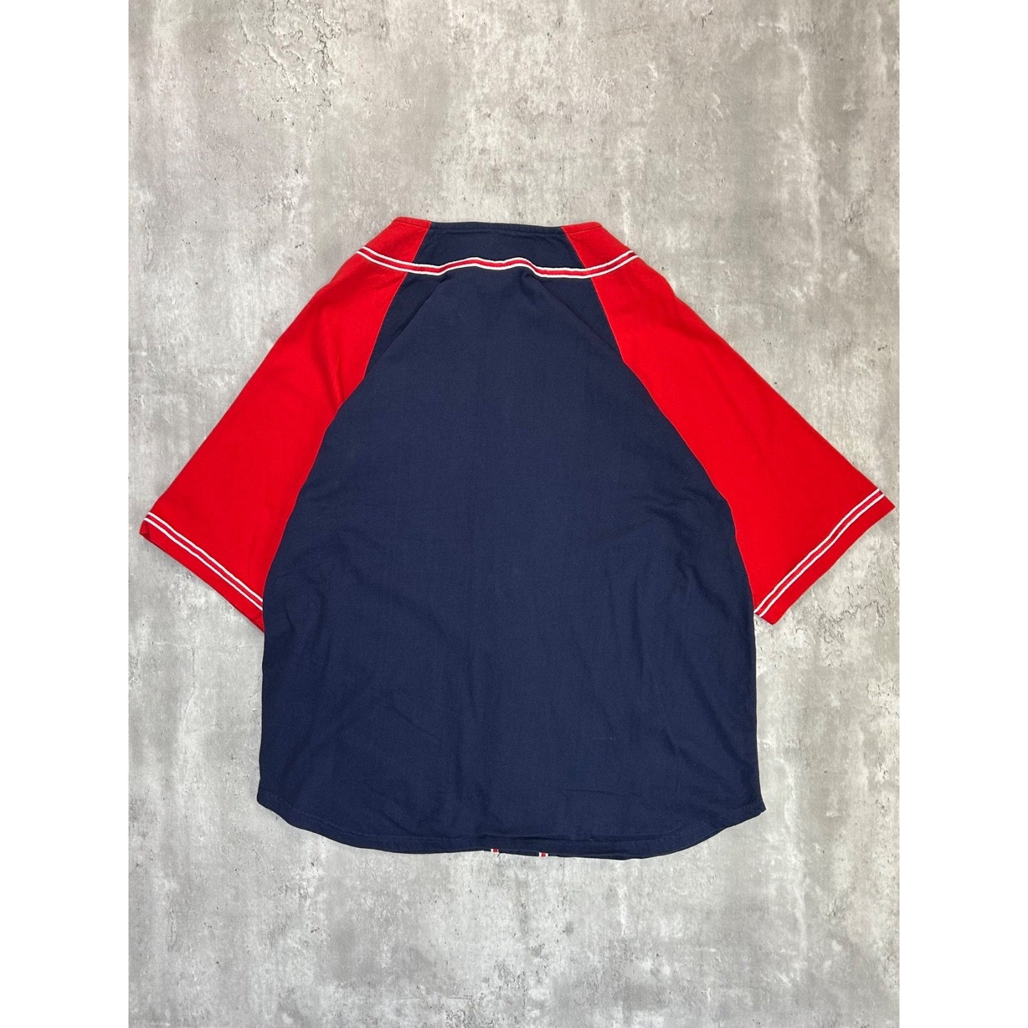 Vintage Columbus Blue Jackets NHL Embroidered Logo Baseball Jersey Size Large