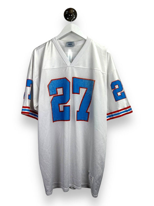 Vintage 90s Eddie George #27 Houston Oilers NFL Logo Athletic Jersey Size XL