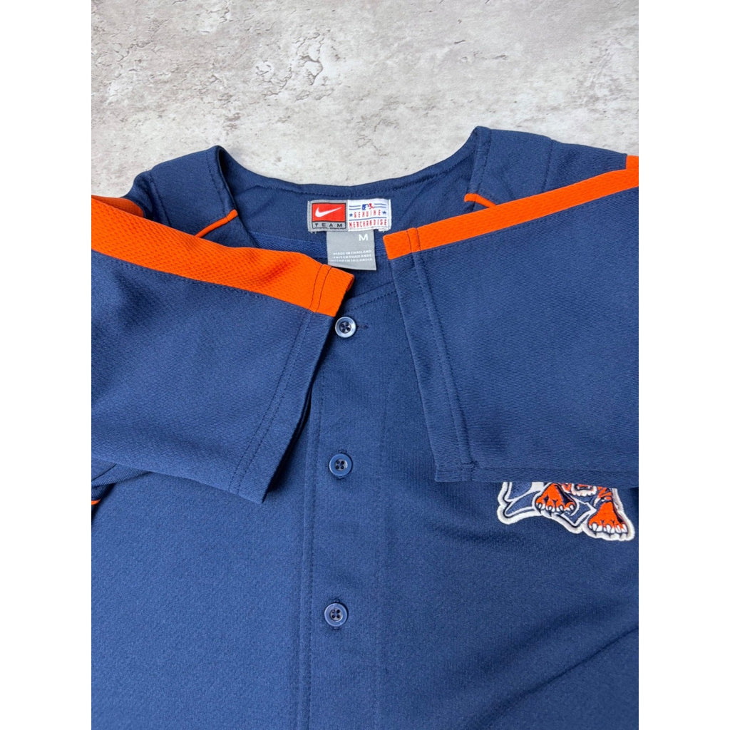Vintage Detroit Tigers MLB Nike Embroidered Logo Jersey Size Medium YOUTH