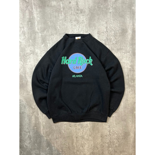 Vintage 90s Hard Rock Cafe Atlanta Graphic Destination Sweatshirt Size XL