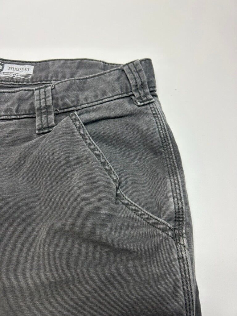 Carhartt Relaxed Fit Canvas Workwear 5 Pocket Pants Size 34W Gray