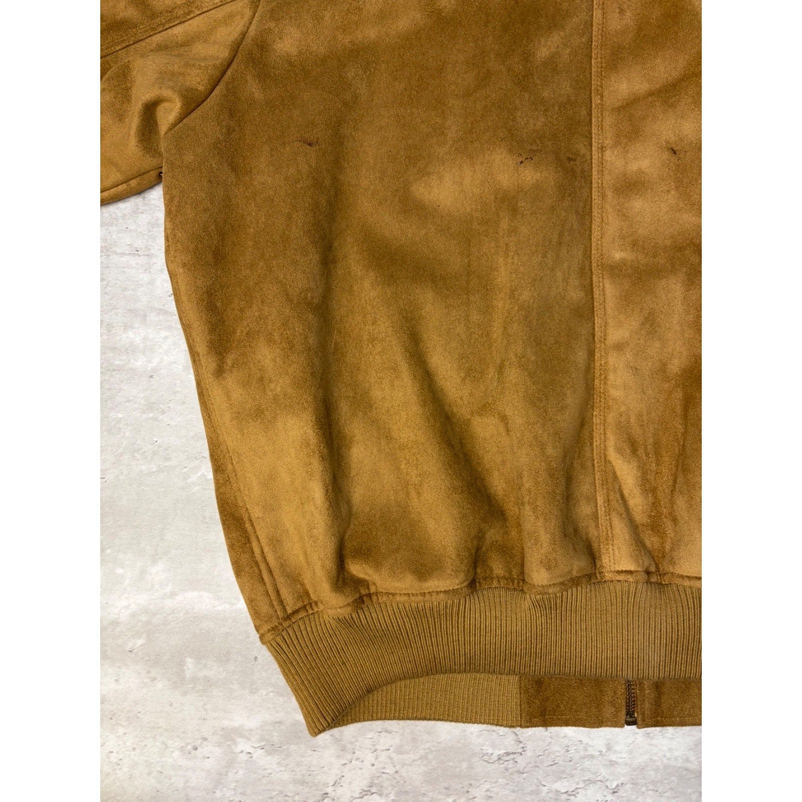 Vintage Y2K Sean John Multi Pocket Beige Bomber Jacket Size XL