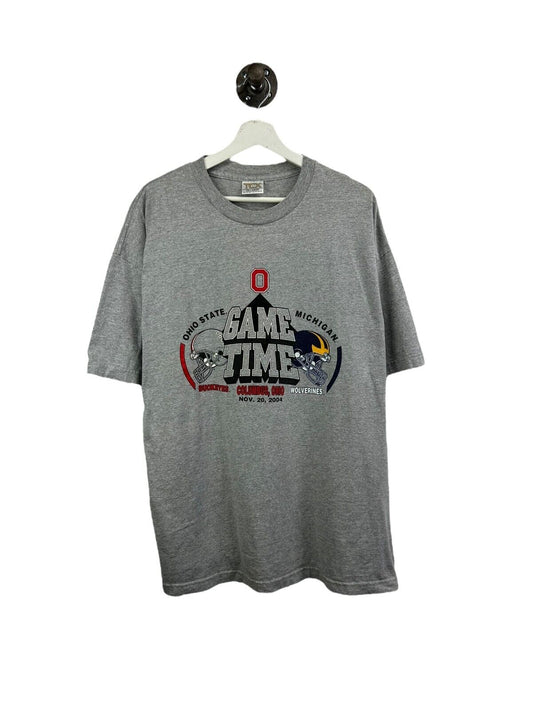 Vintage 2004 Ohio State vs Michigan Football NCAA Graphic T-Shirt Size 2XL