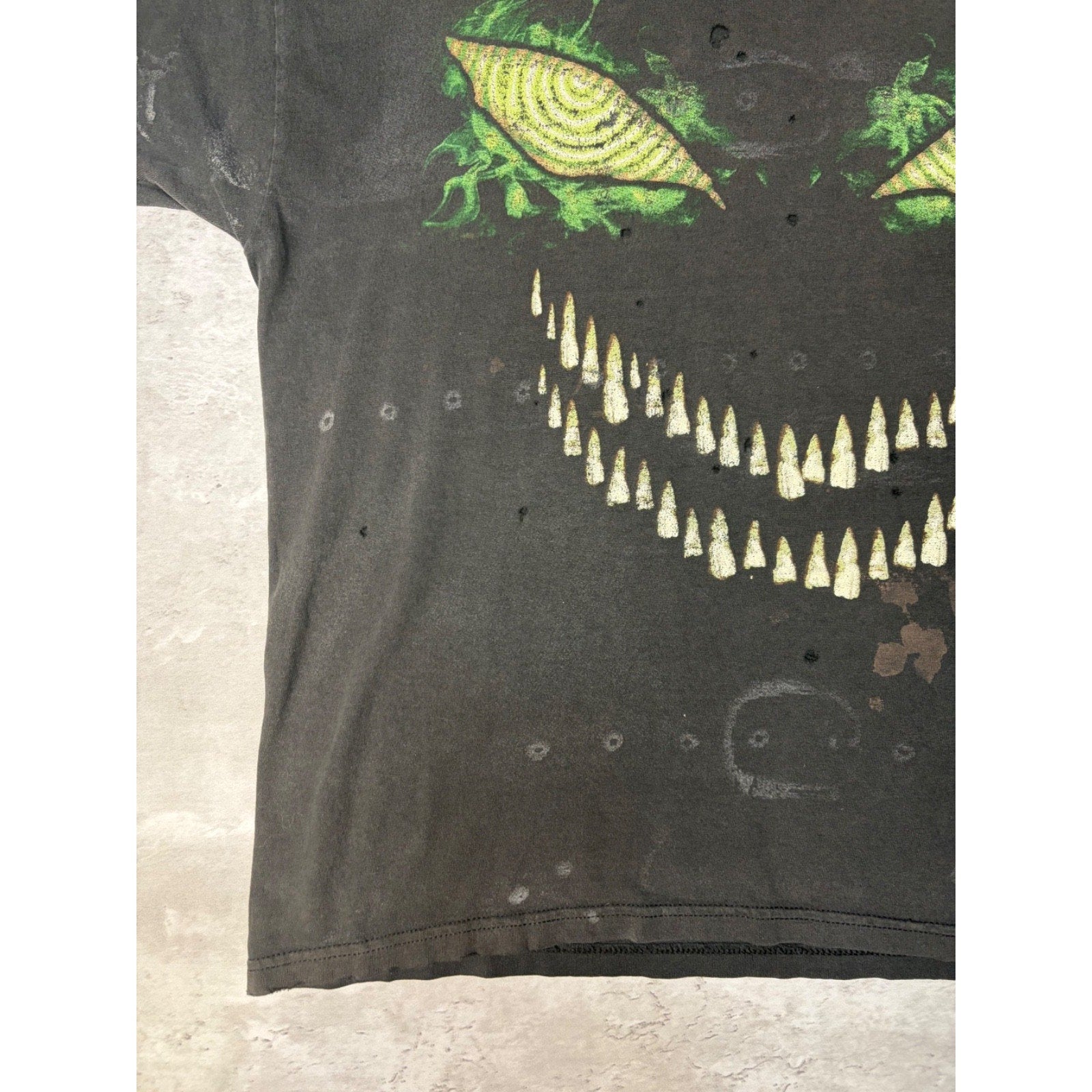 Vintage Disturbed Aslyum Heavy Metal Music Black Band T-Shirt Size XL