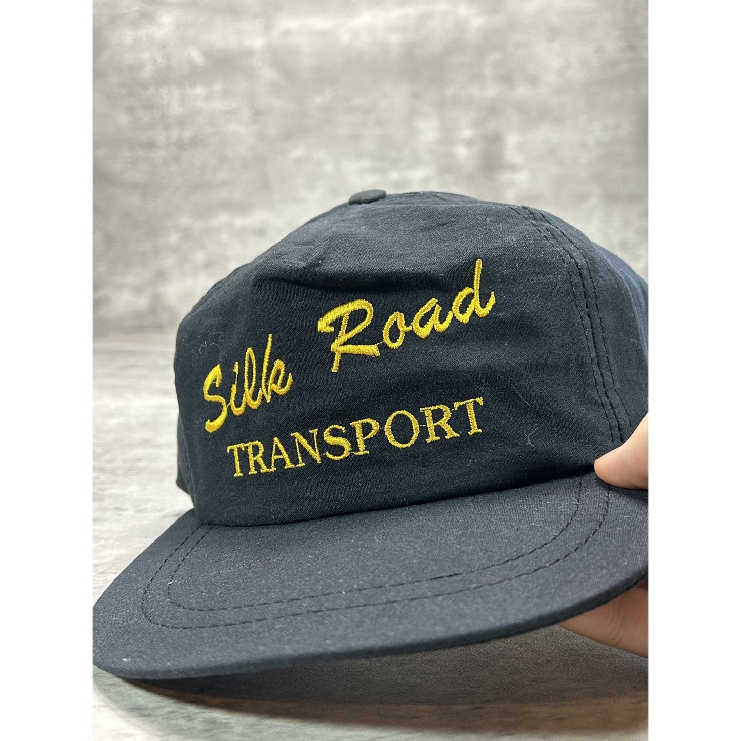 Vintage 80s/90s Silk Road Transport Embroidered Spellout Snapback Hat OSFA