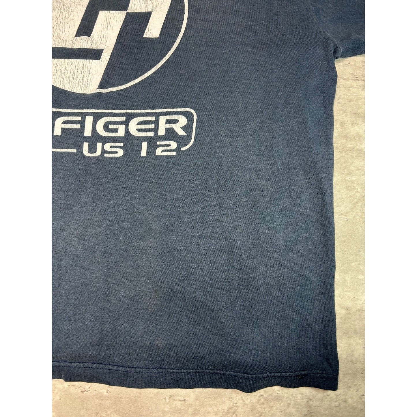 Vintage 90s Tommy Hilfiger US12 Sailing Graphic Long Sleeve T-Shirt Size Large