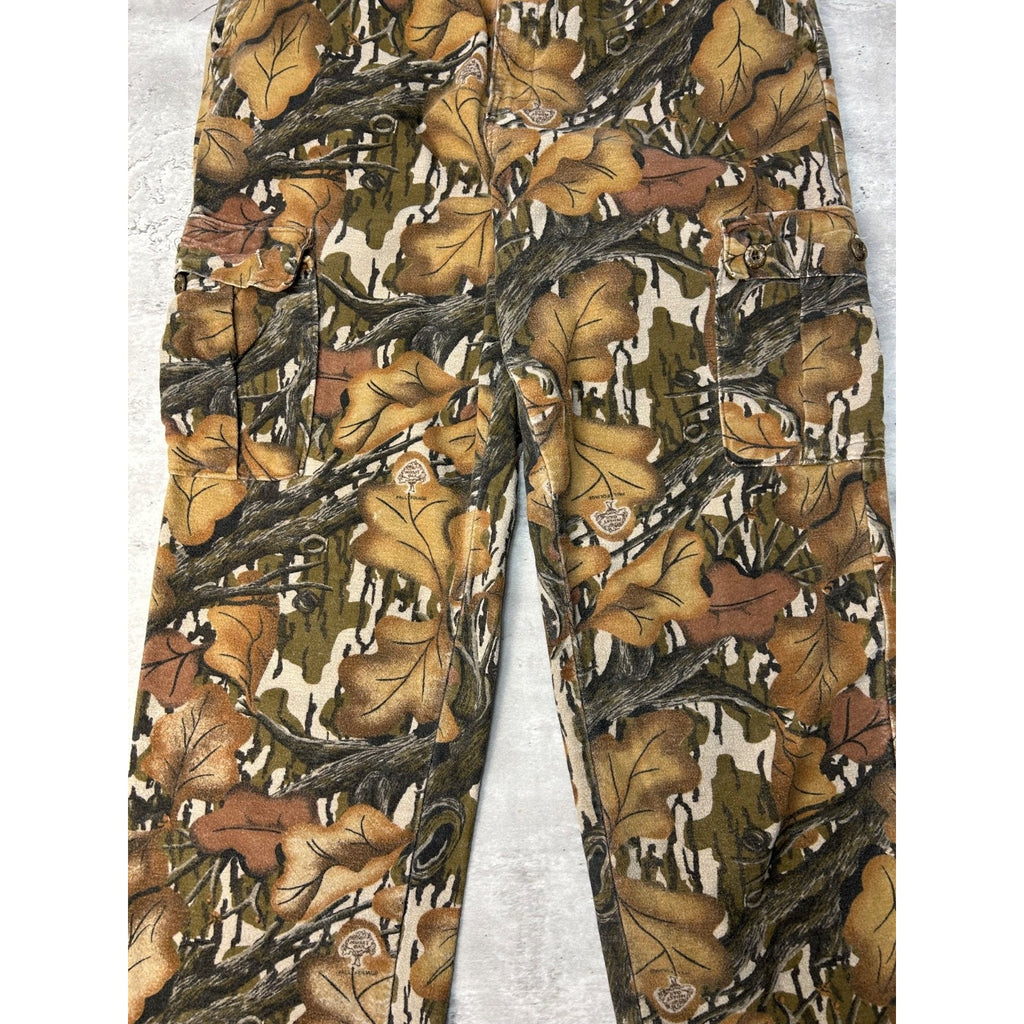 Vintage 90s Mossy Oak Tree Camo Cargo Hunting Pants Size 36