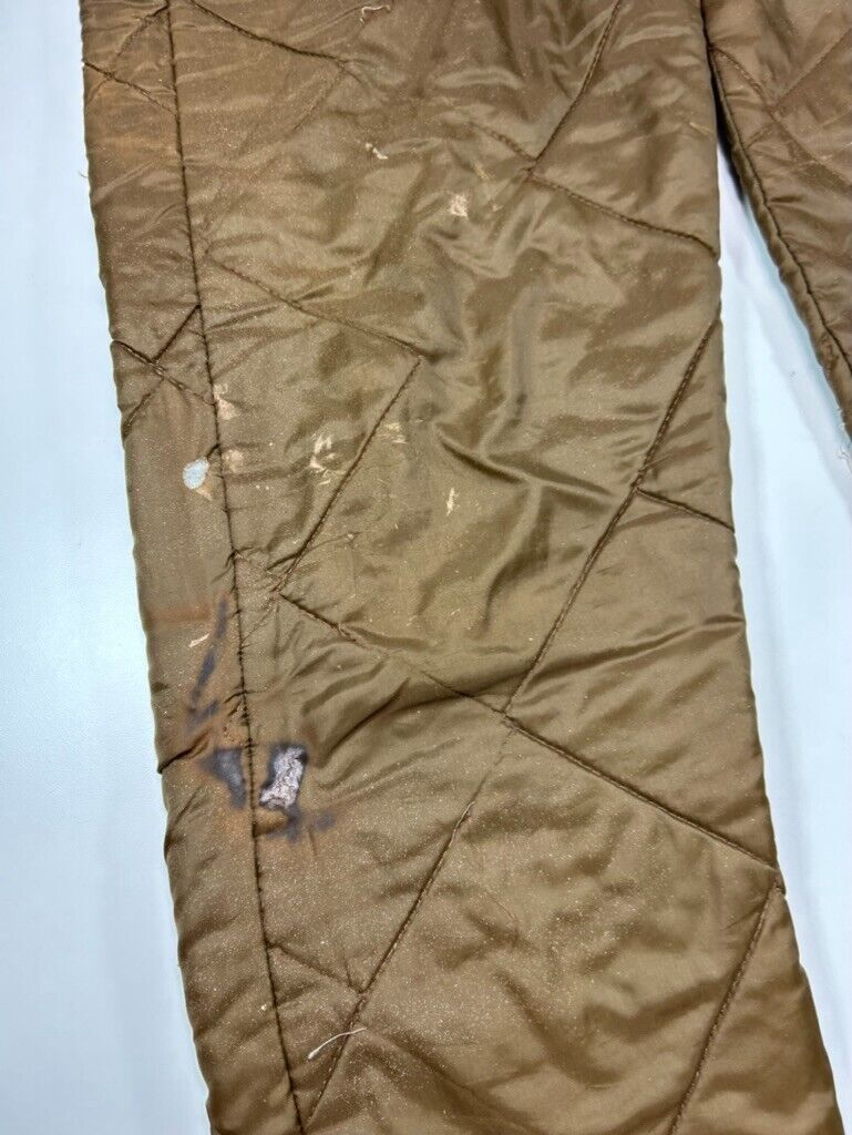 Vintage 80s Sears Sports Center Insulated Button Fly Quilted Hunting Pants Sz M