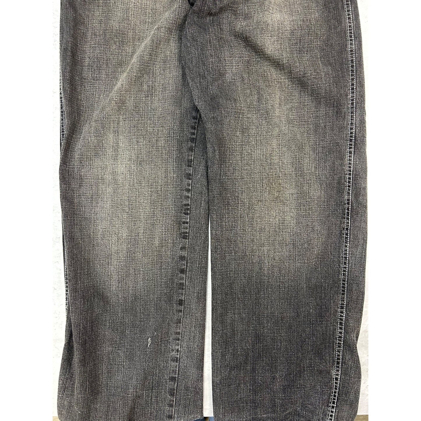 Vintage Y2K Southpole Faded Baggy Fit Black Denim Pants Size 42