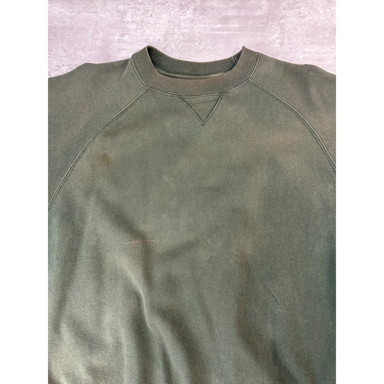 Vintage GAP Blank Green Pullover Crewneck Sweatshirt Size Medium