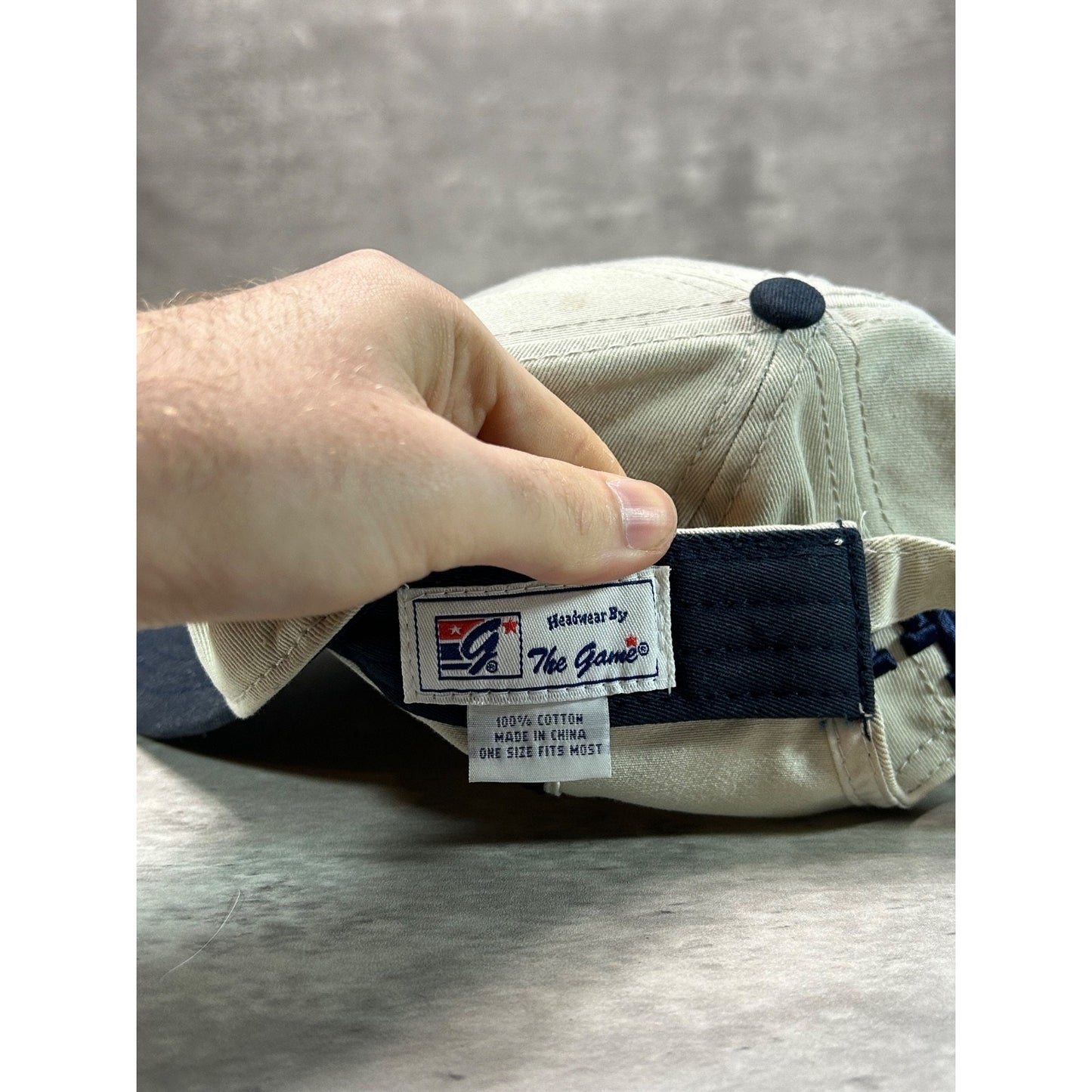 Vintage US Military Air Force Academy Embroidered Spellout Strapback Hat OSFA