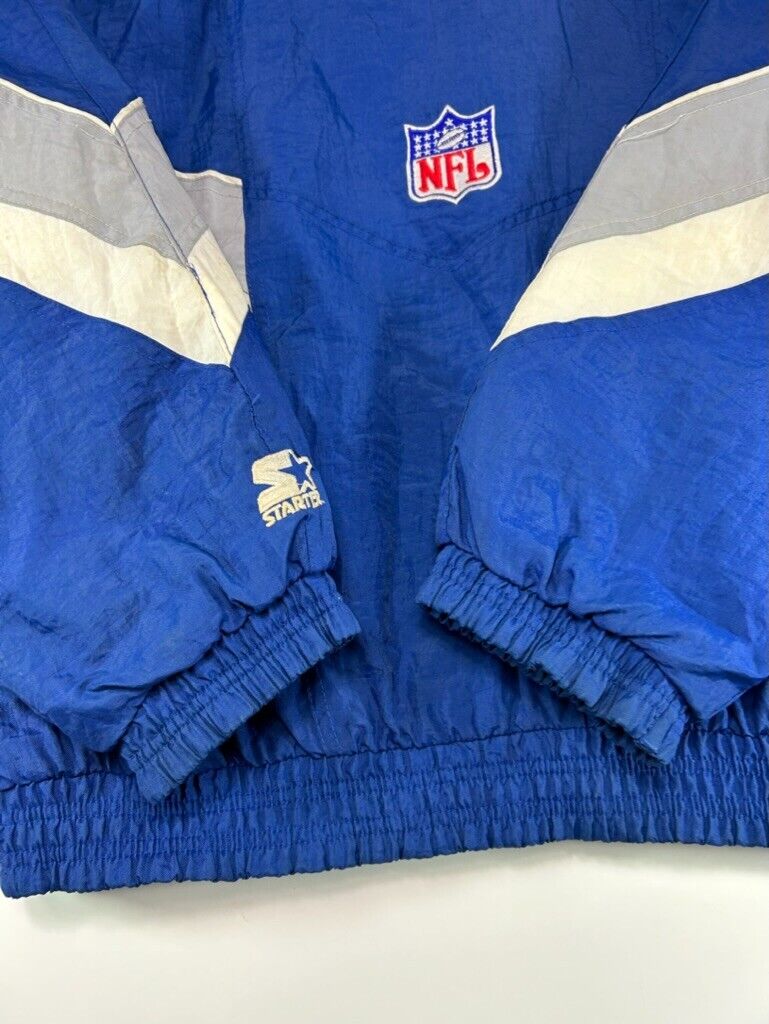 Vintage 90s Dallas Cowboys NFL Shoulder Patch Starter Football Jacket Sz Medium