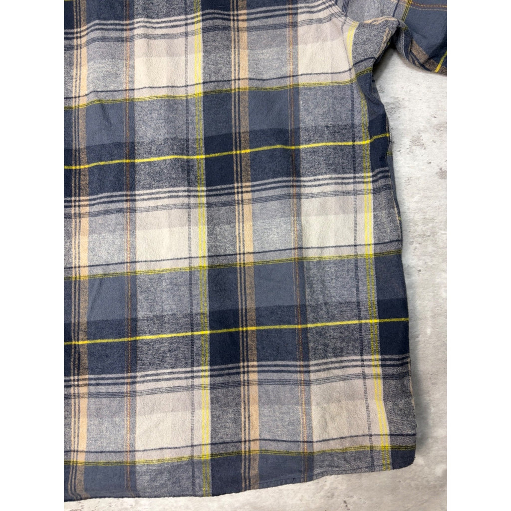 Carhartt Plaid Print Single Pocket Long Sleeve Workwear Button Up Shirt Size 2XL