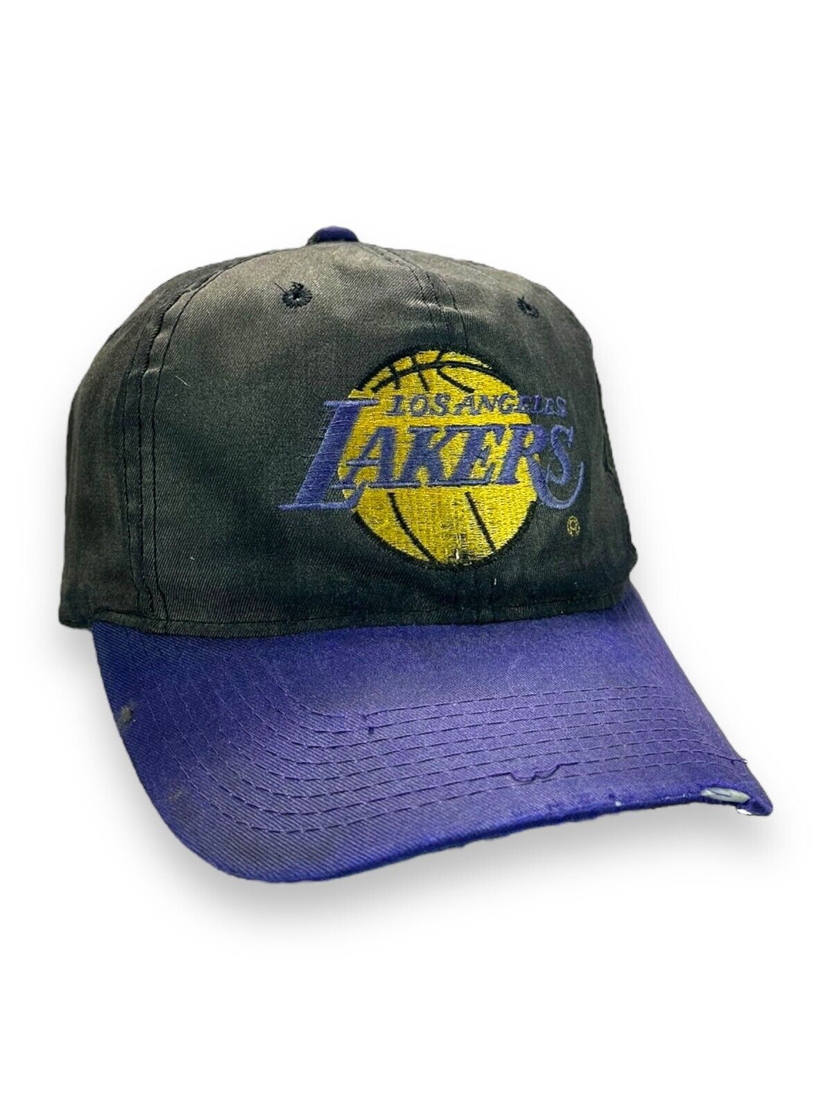 Vintage 90s Los Angeles Lakers NBA Embroidered Logo Snapback Hat OSFA