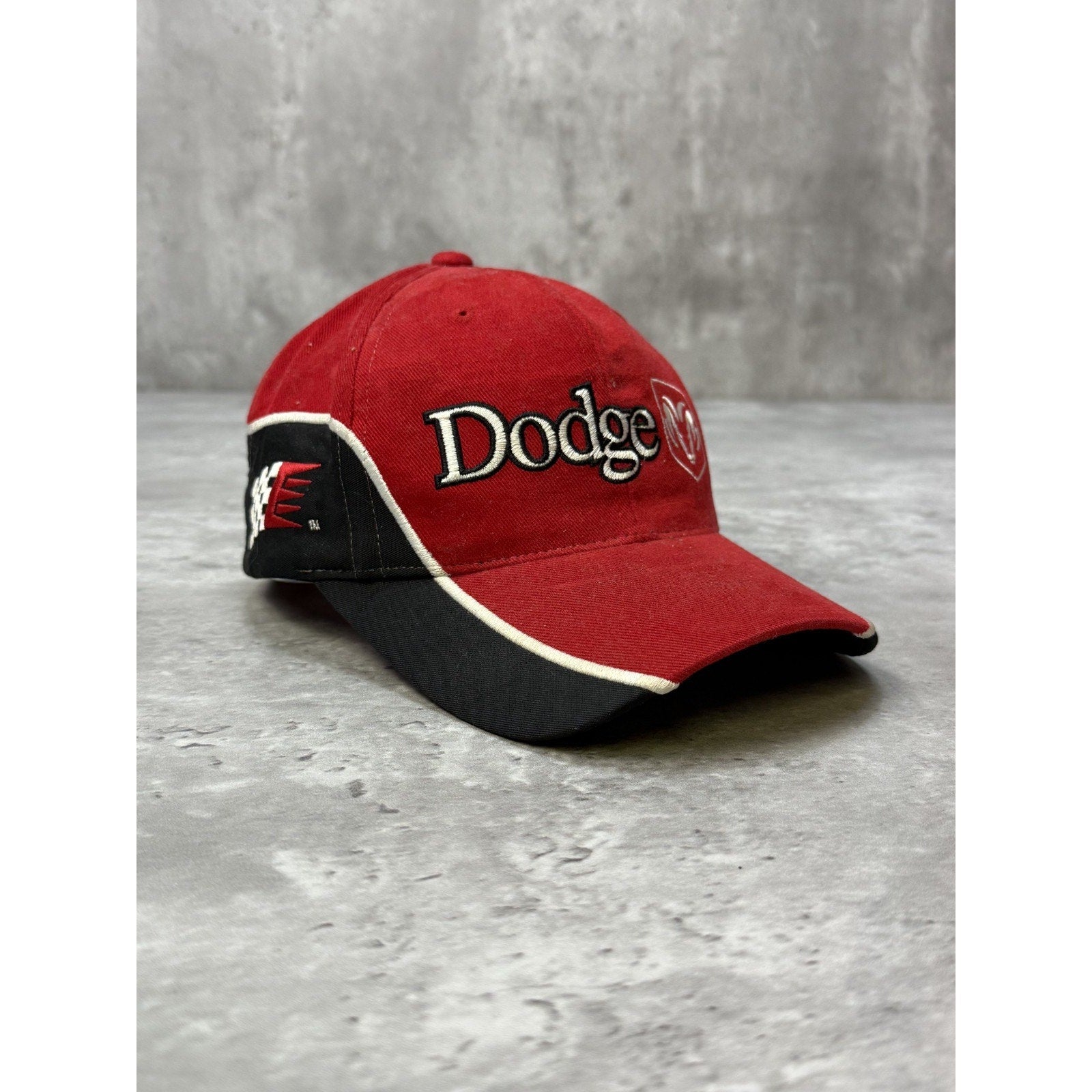 Vintage Dodge Racing Embroidered Nascar Strapback Hat OSFA