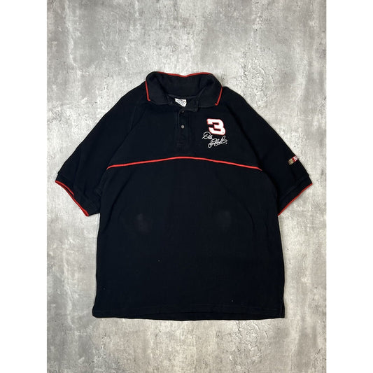 Vintage Dale Earnhardt #3 Nascar Embroidered 1/4 Button Jersey Size Large