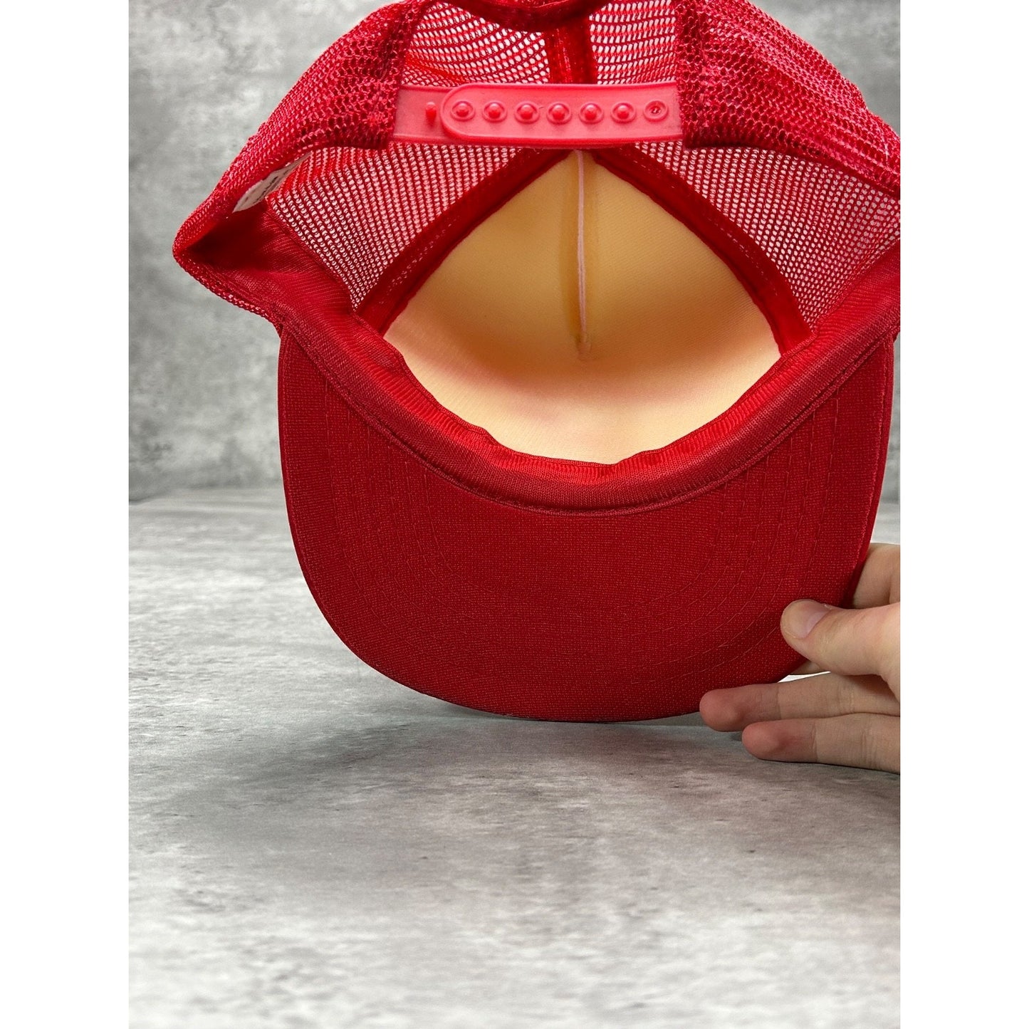 Vintage 80s/90s Gerrity Lumber Bear Graphic Spellout Trucker Snapback Hat OSFA