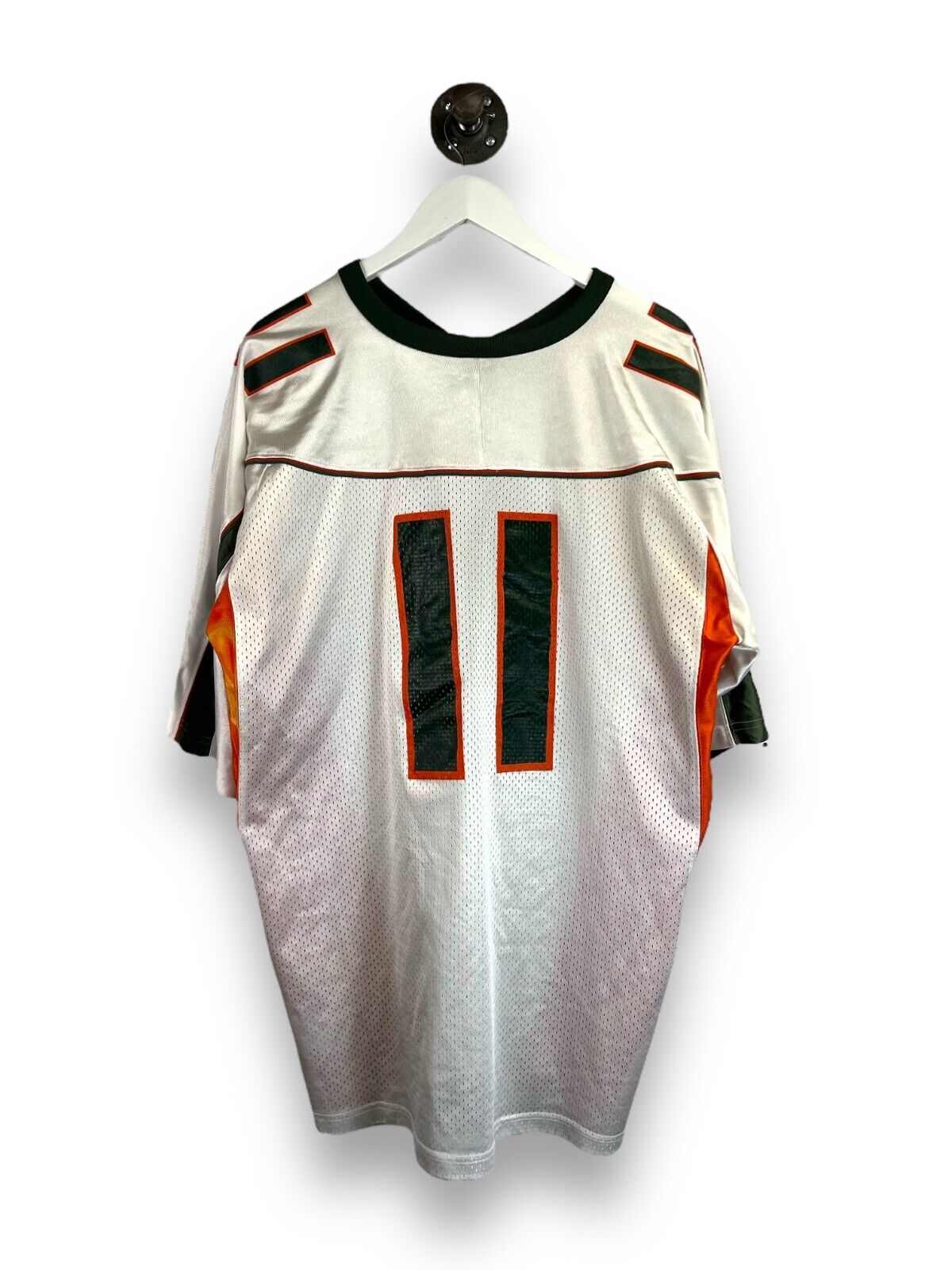 Vintage Miami Hurricanes NCAA Nike Collegiate Football Jersey Size XL White