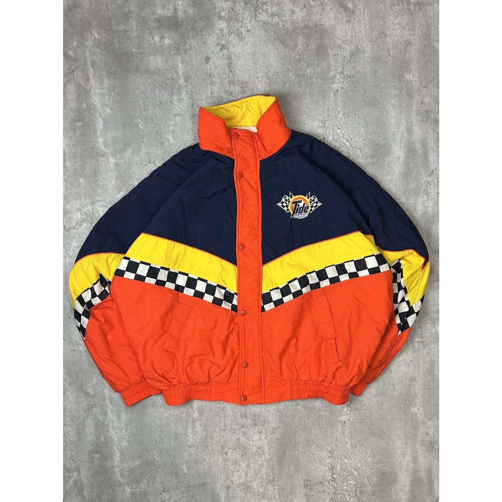 Tide Racing Jacket Vintage 1997 Tide Racing Team 10 Year Anniversary Embroidered Jacket S ...