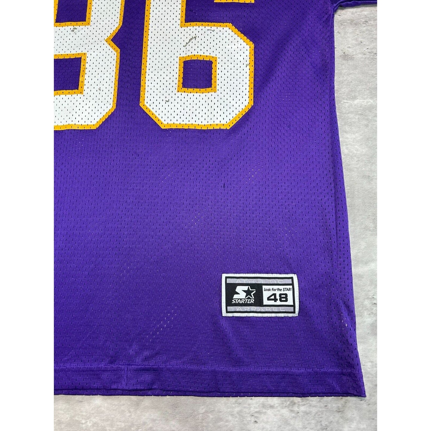 Vintage 1998 Jake Reed #86 Minnesota Vikings NFL Starter Jersey Size 48 Large