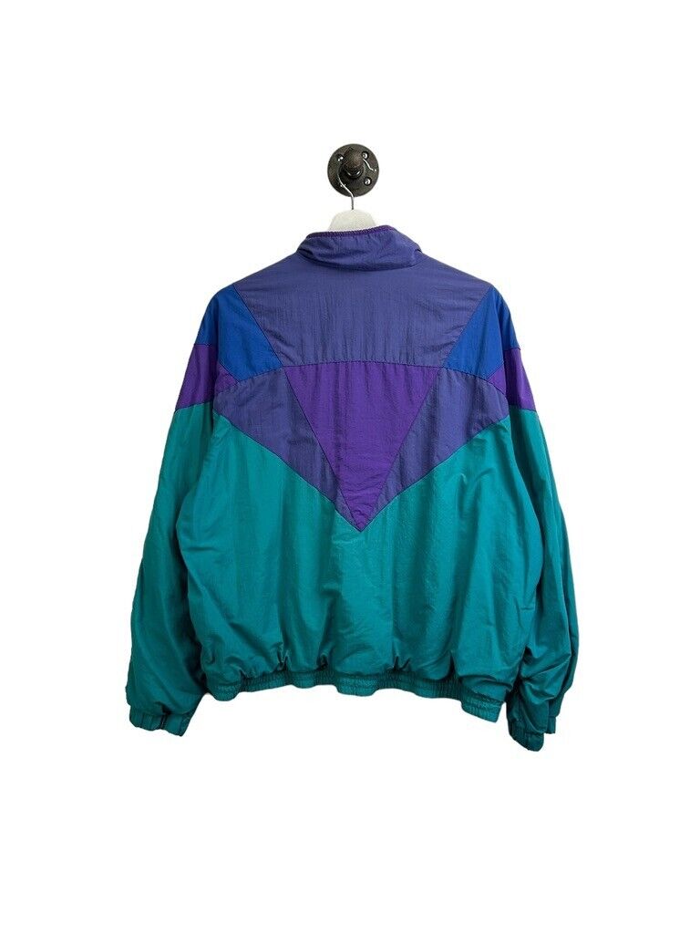 Vintage 90s L.L. Bean Full Zip Nylon Windbreaker Jacket Size Small