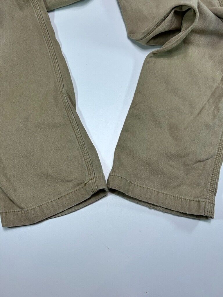 Carhartt Relaxed Fit Canvas Work Wear Five Pocket Pants Size 35W Beige