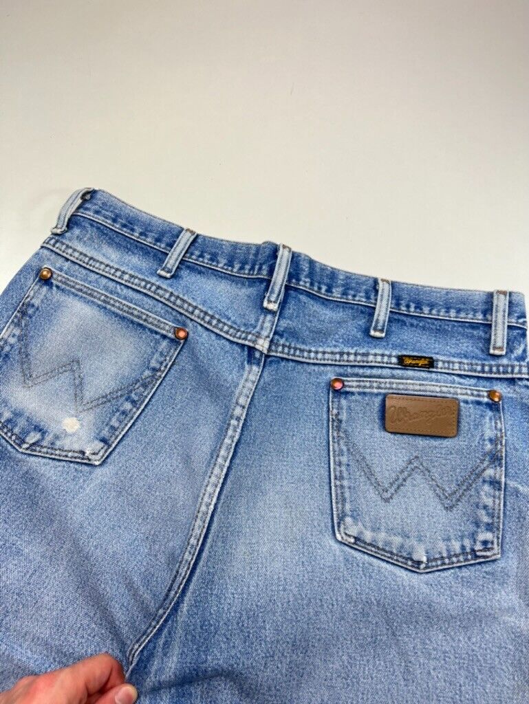 Vintage Wrangler Light Wash Straight Cut Denim Pants Size 36