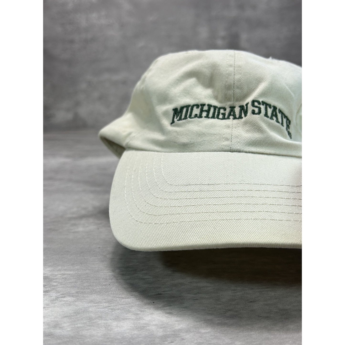 Vintage Michigan State Spartans NCAA Embroidered Spellout Strapback Hat OSFA