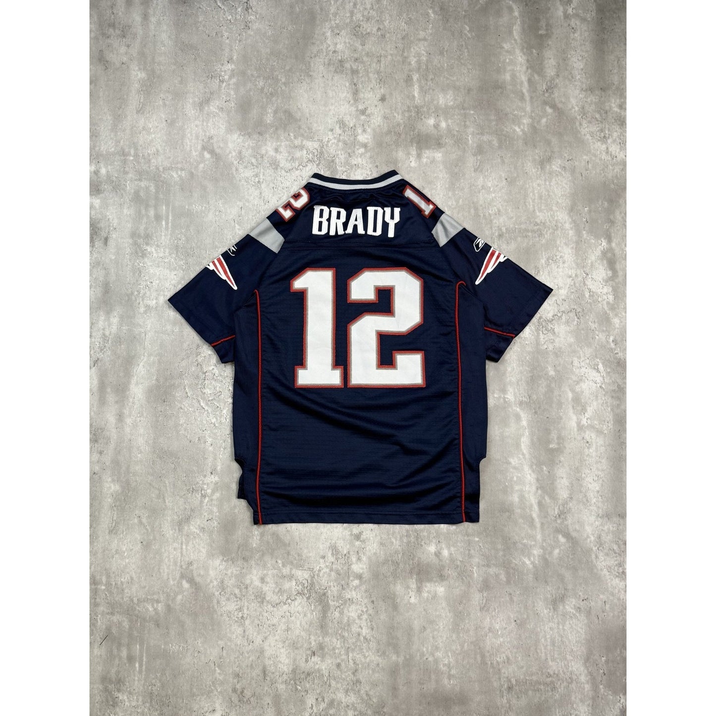Tom Brady #12 New England Patriots NFL Reebok Football Jersey YOUTH Size Large