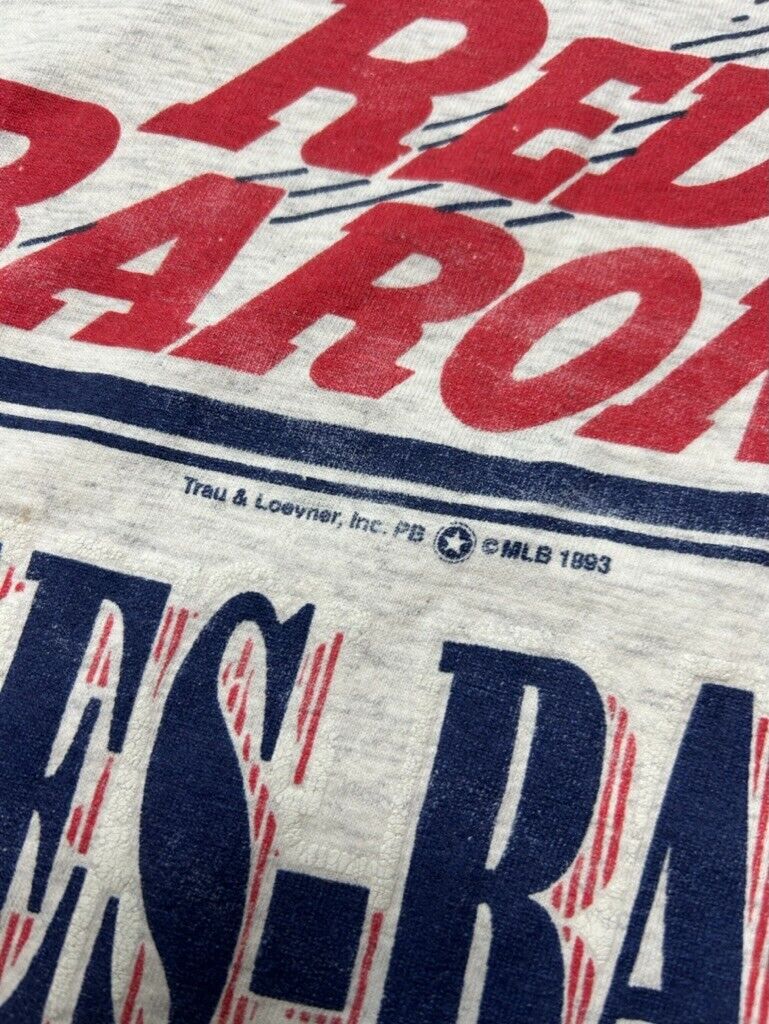 Vintage 90s Scranton Wilkes-Barre Red Barons MLB MiLB Graphic T-Shirt Large