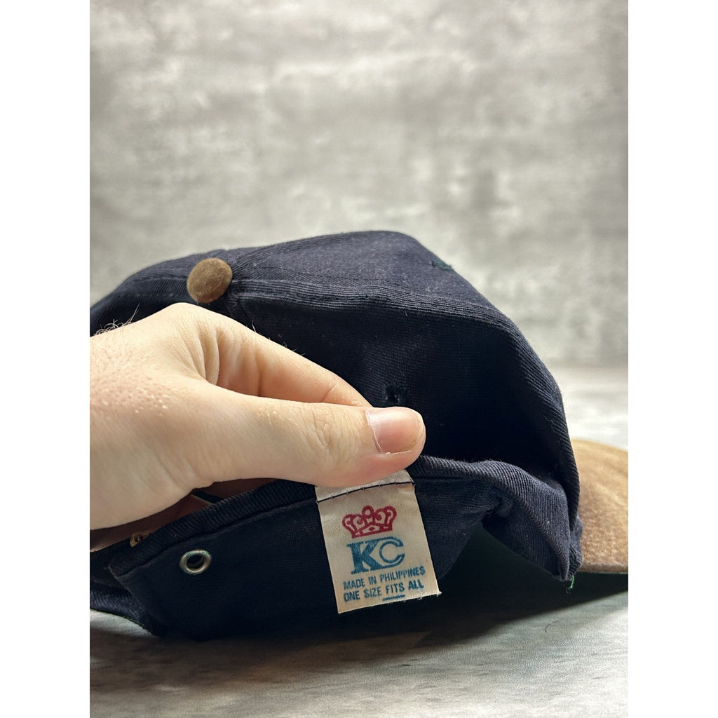Vintage 90s Will Golf 4 Food Embroidered Comedy Slogan Strapback Hat OSFA