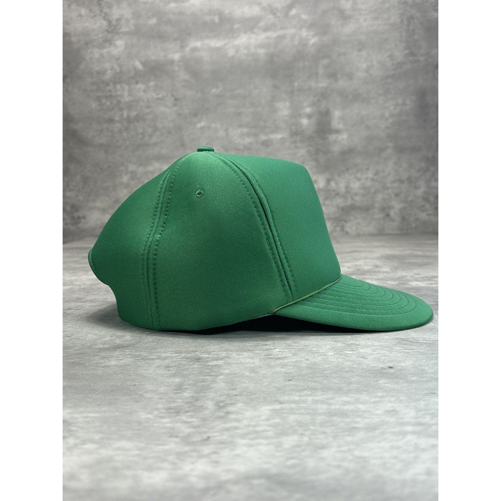 Vintage 80s/90s Classic Blank Snapback Hat OSFA Green