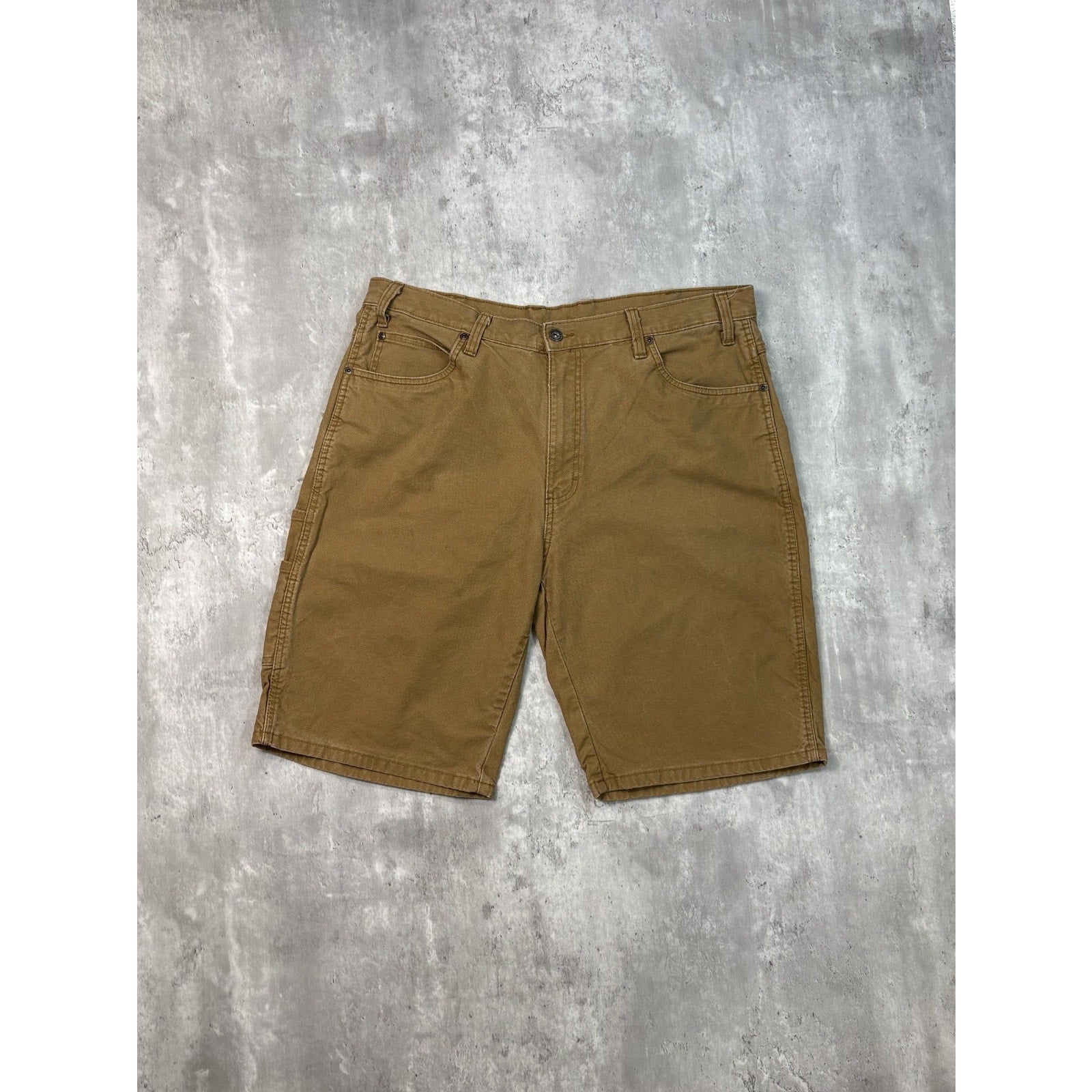 Vintage Dickies Canvas Workwear Beige Shorts Size 38