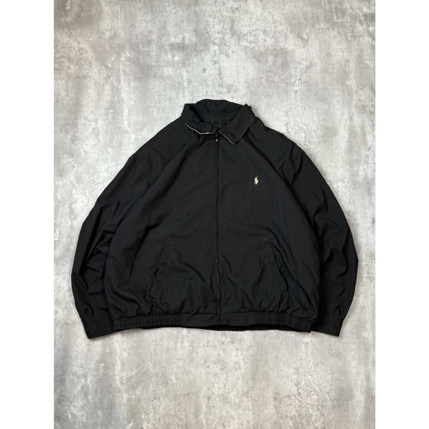 Vintage Polo Ralph Lauren Embroidered Pony Full Zip Harrington Jacket Size 3XL