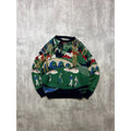 Vintage 90s Crossings Golf All Over Print Knit Sweater Size Large