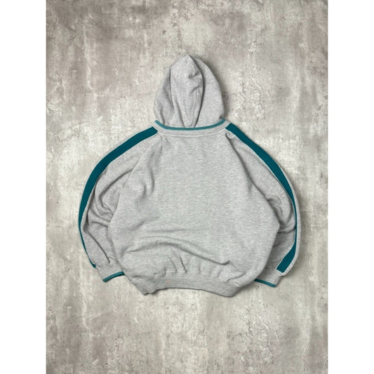 Vintage Miami Dolphins NFL Embroidered Spellout Hooded Sweatshirt Size Large
