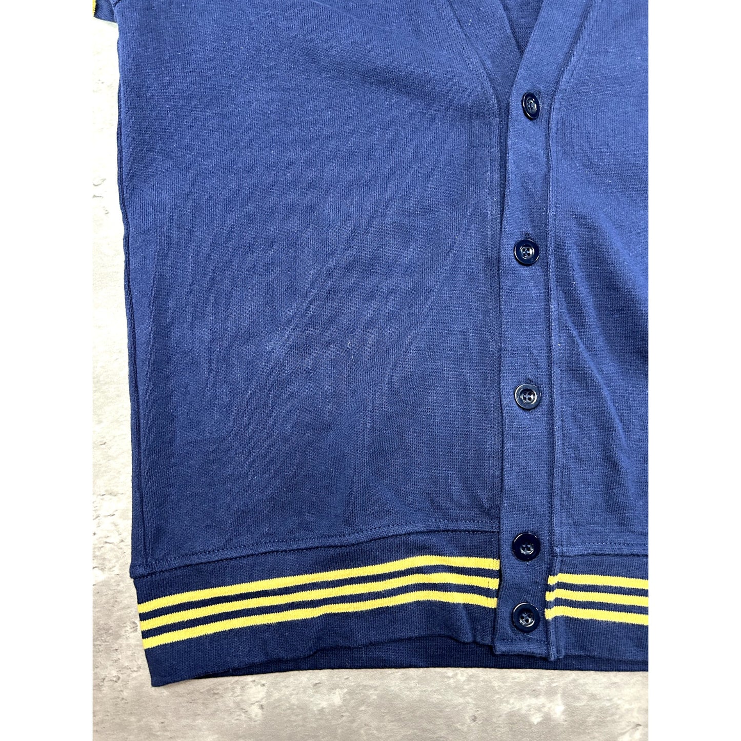 Vintage 90s Michigan Wolverines NCAA Embroidered Cardigan Sweatshirt Size Large