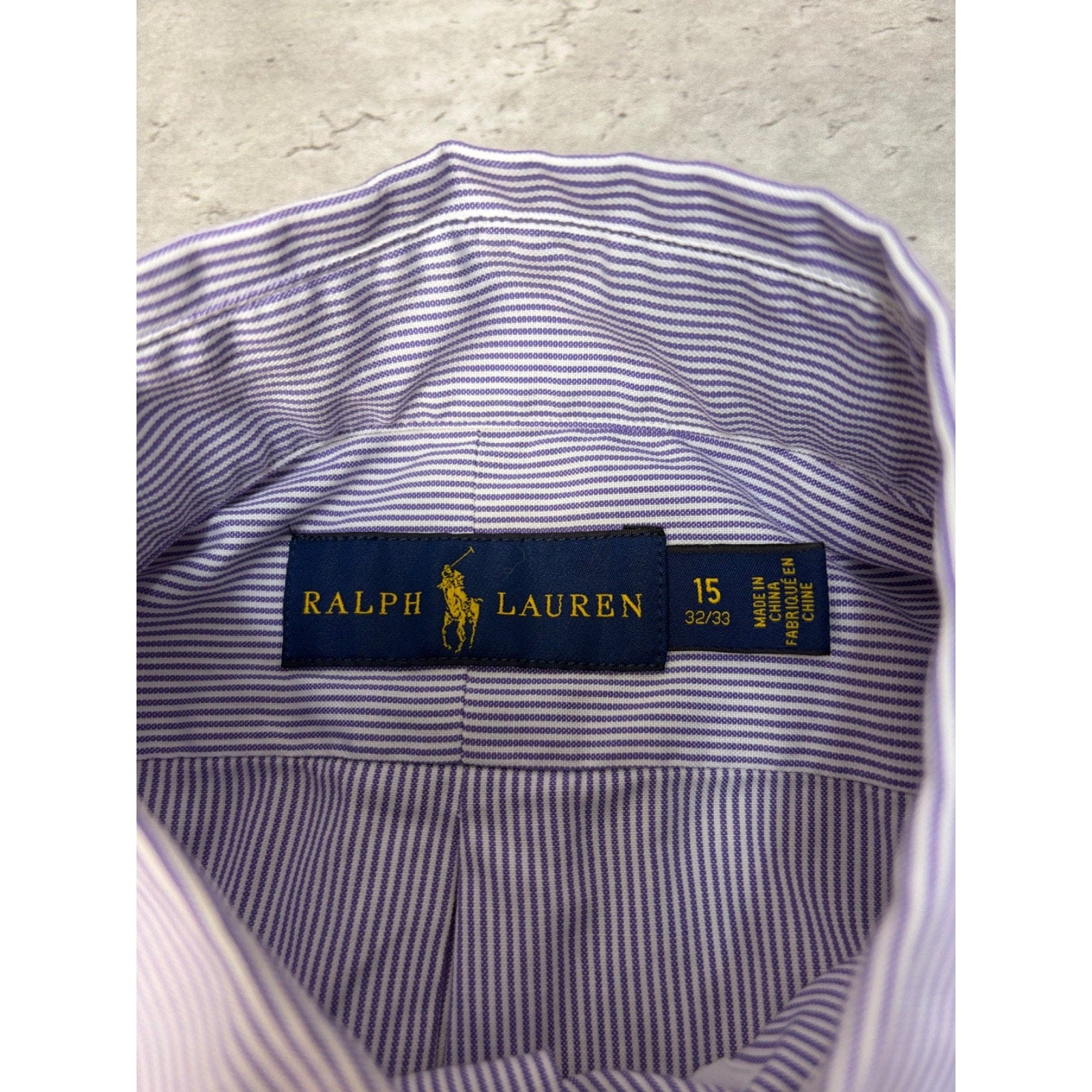 Vintage Polo Ralph Lauren Embroidered Pony Striped Button Up Shirt Size Large