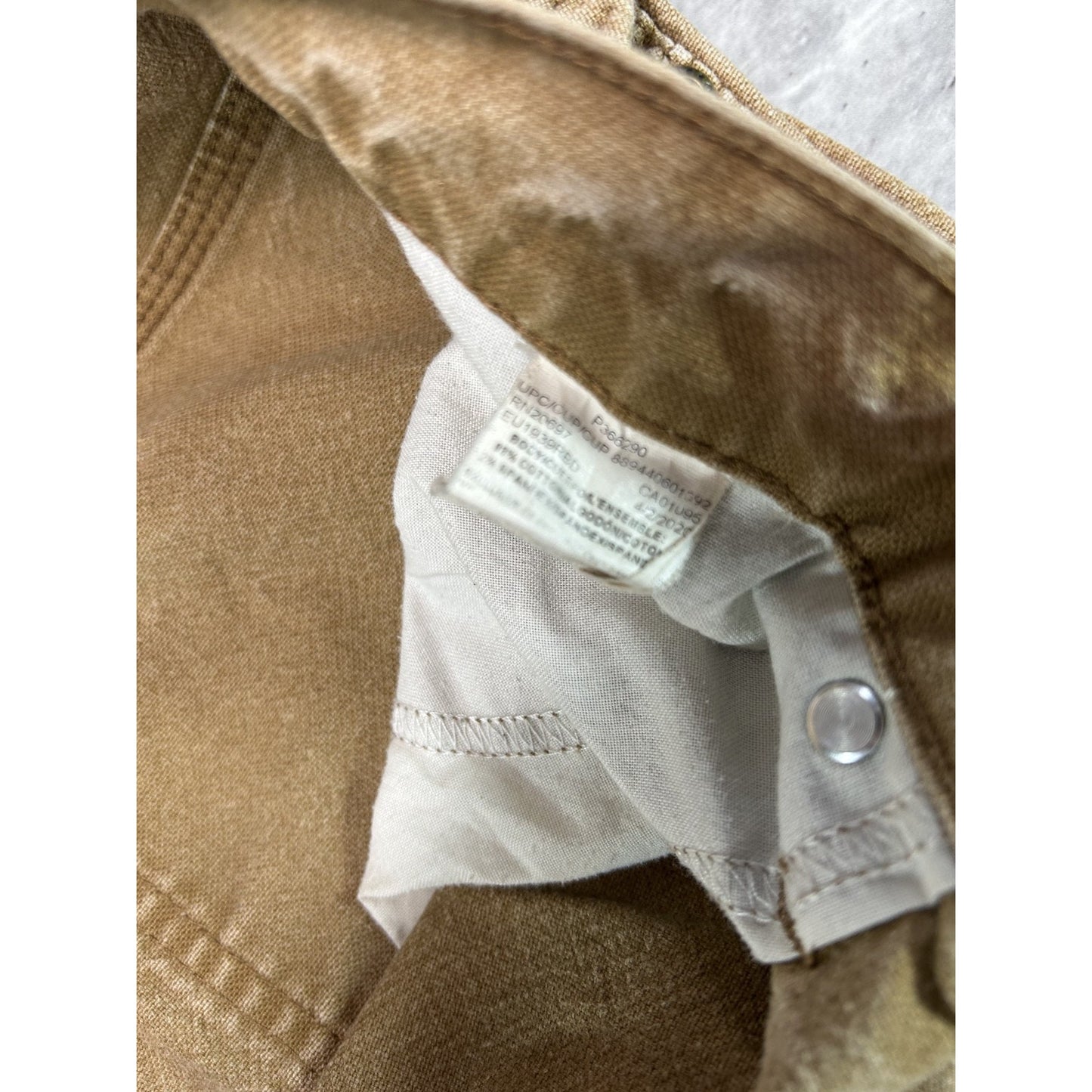 Dickies Canvas Workwear Carpenter Pants Size 40 Beige