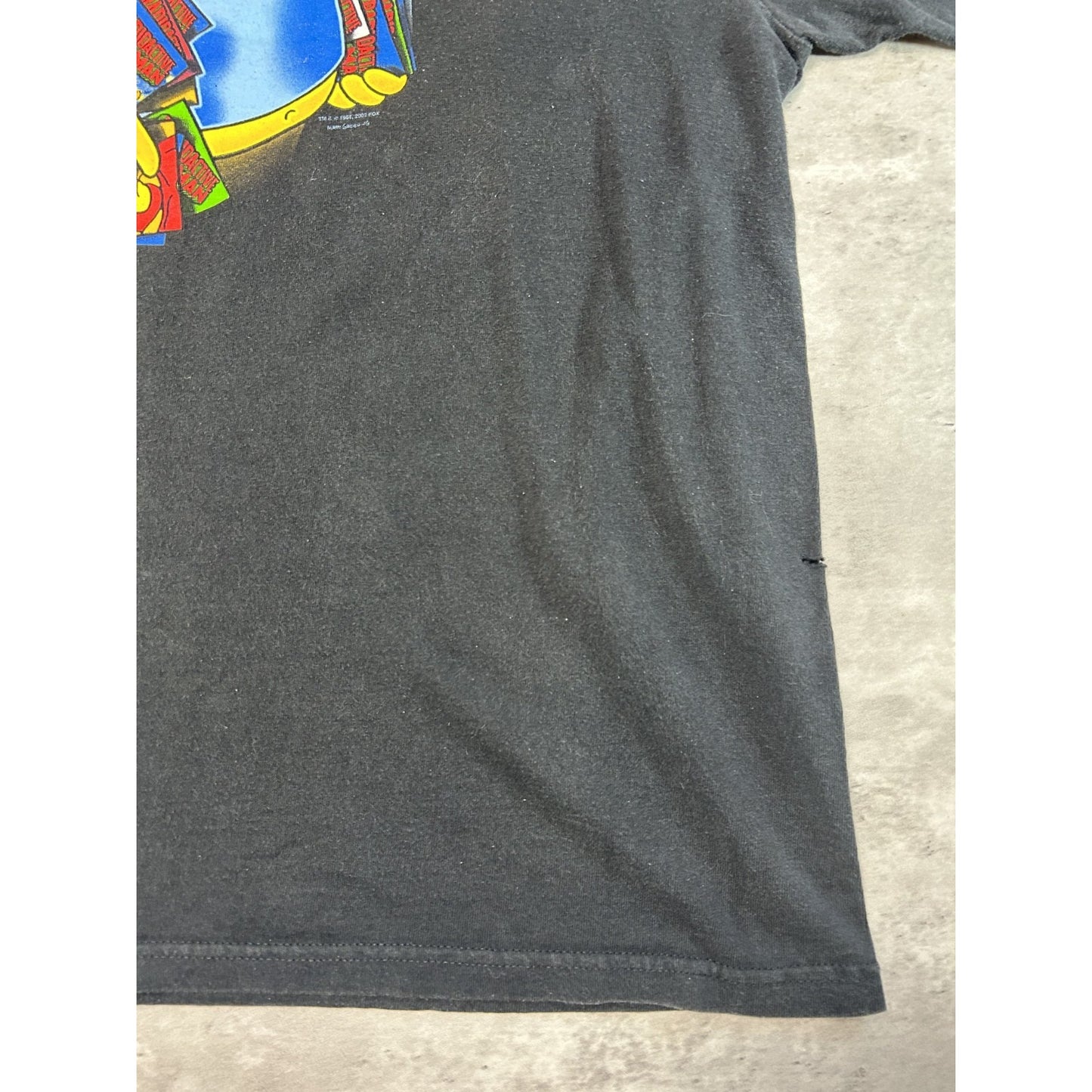 Vintage 2000s The Simpsons Cartoon Character Tv Show Promo T-Shirt Size Large