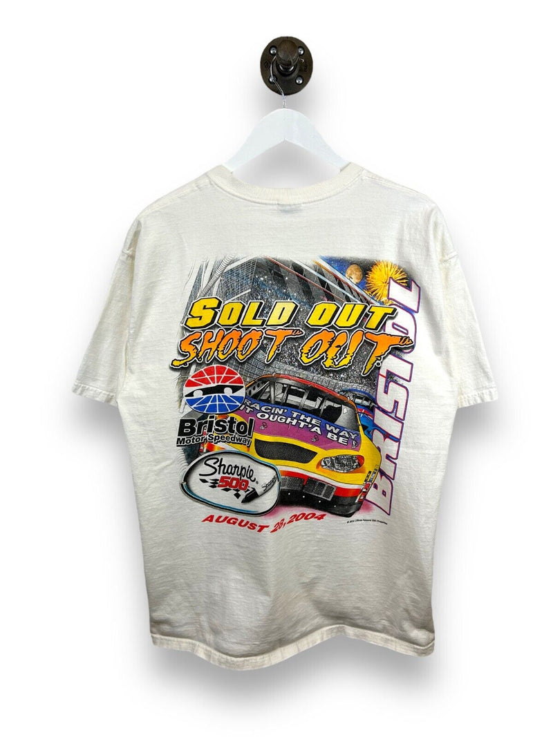 Vintage 2004 Sharpie 500 Sundown Showdown Nascar Graphic T-Shirt Size XL