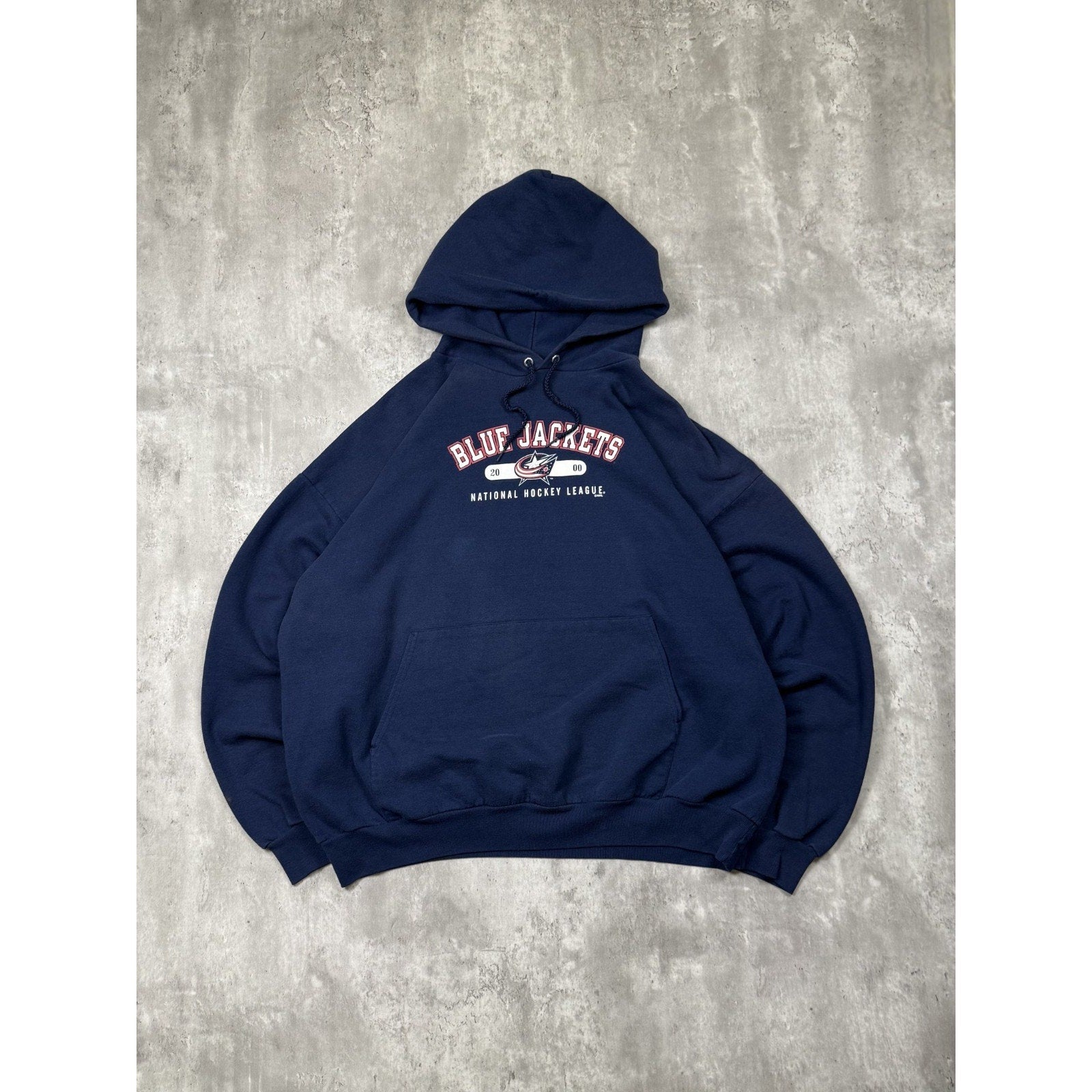 Vintage 2000 Columbus Blue Jackets NHL Hooded Sweatshirt Size 2XL