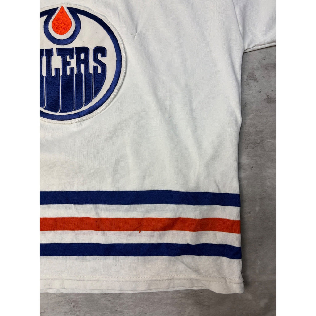 Vintage 1988 Edmonton Oilers NHL CCM Maska Hockey Jersey Size XL