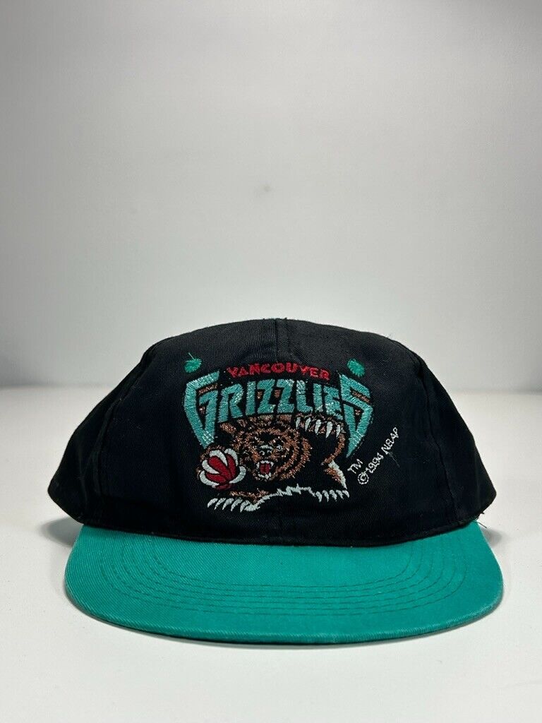 Vintage 1994 Vancouver Grizzlies NBA Embroidered YOUTH Snapback Hat OSFA