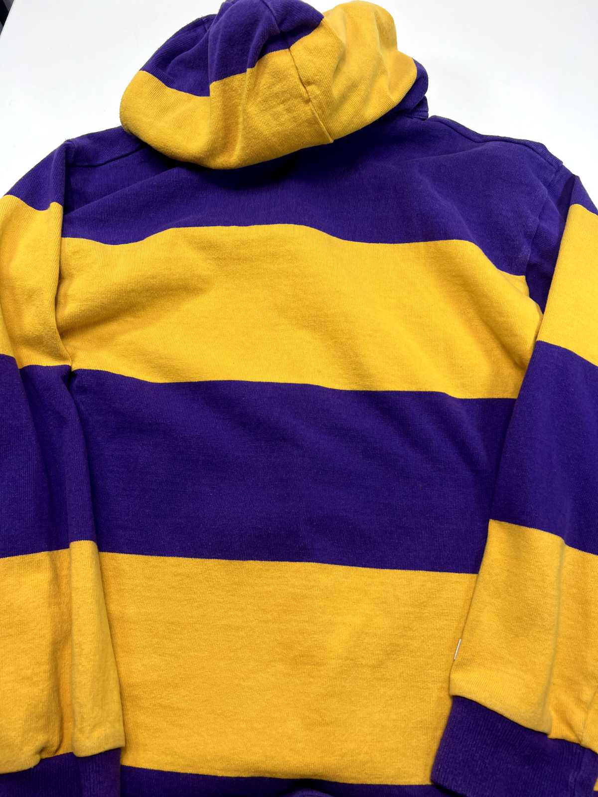 Vintage 90s Laurier University Collegiate Rugby Hooded Sweatshirt Size Small