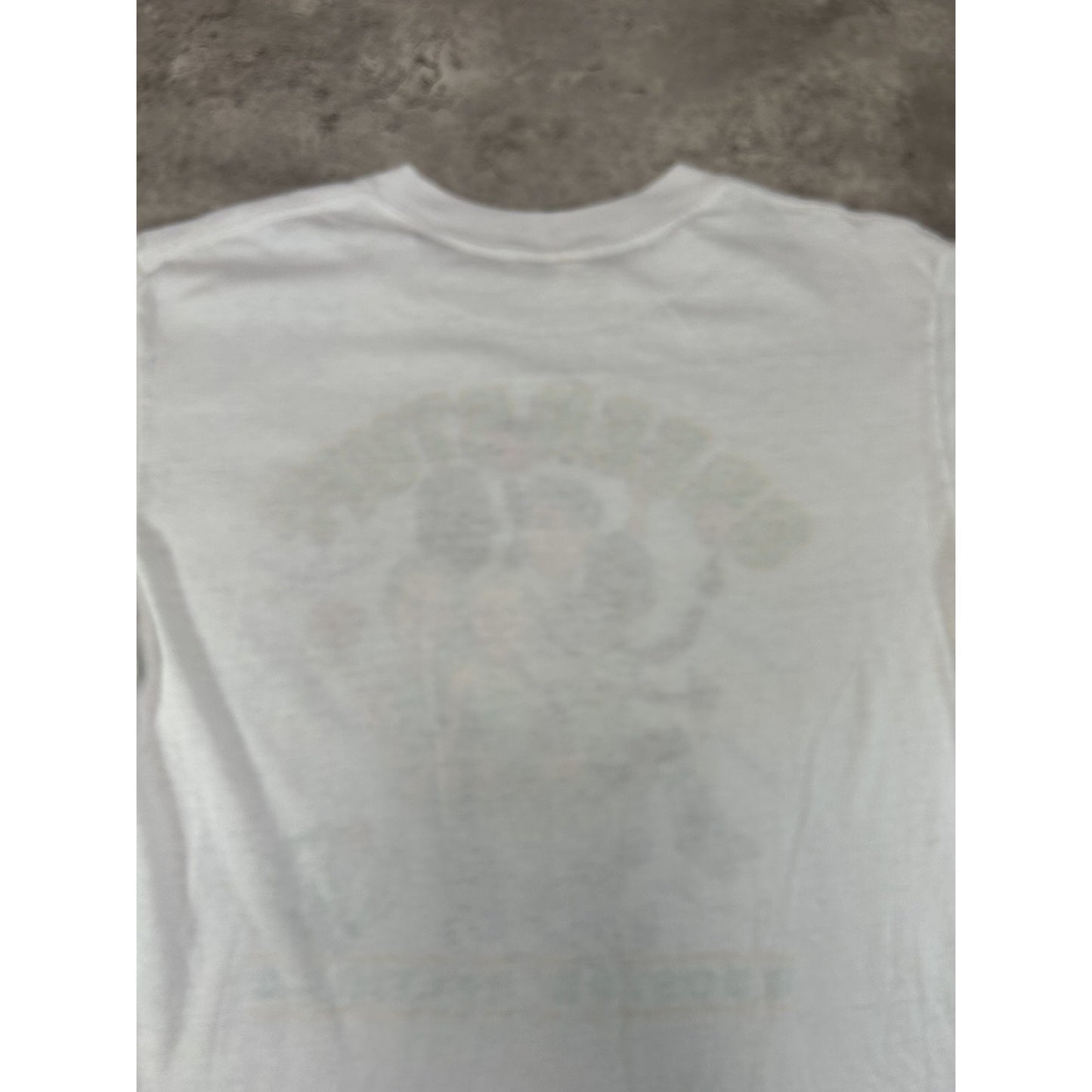 Vintage 80s Boston Celtics NBA Green Stuff Team Caricature T-Shirt Size Large