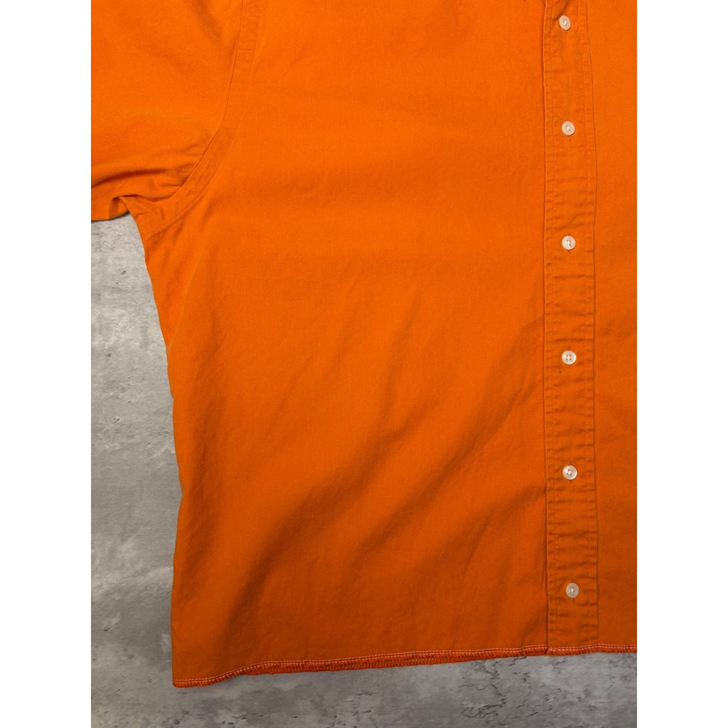 Vintage Polo Ralph Lauren Embroidered Pony Cropped Button Up Shirt Size Large