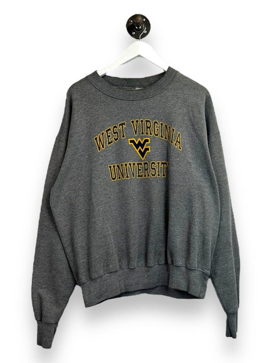 Vintage University of West Virginia NCAA Graphic Spellout Sweatshirt Size XL